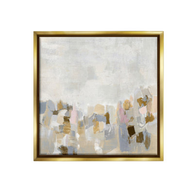 " Modern Flecked Landscape Floater Frame " by Rachel Springer