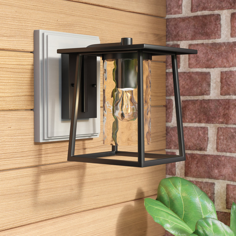 Aluminum Wall Light, 9" H x 6.5" W x 7.5" D