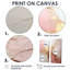 Fusion de peinture dorée et rose - impressions sur toile modernes beiges-338435148-338435138-338435140
