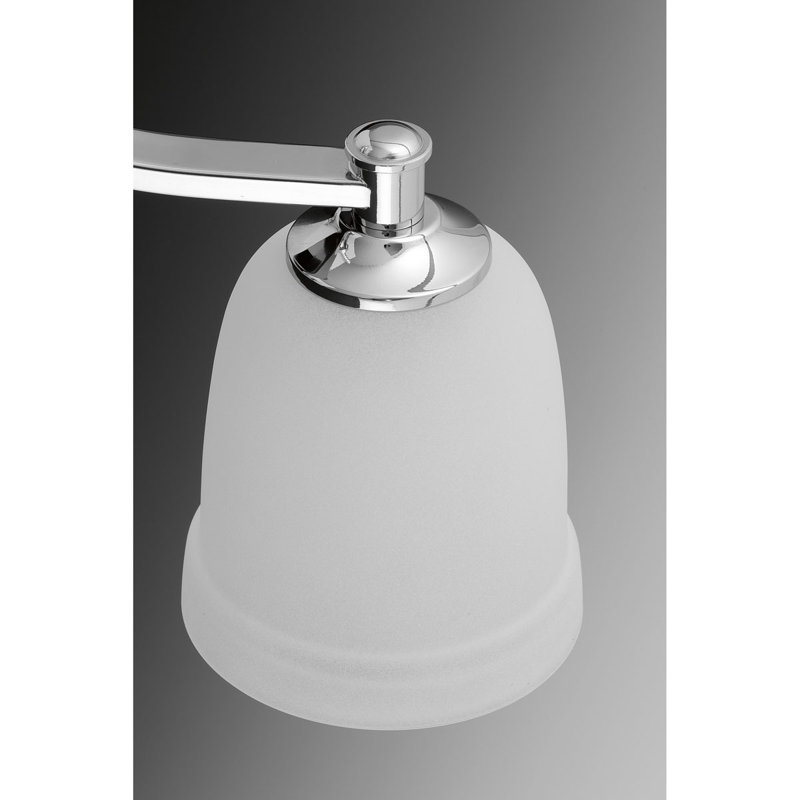Éclairage pour meuble-lavabo à intensité variable Dolla, Chrome poli