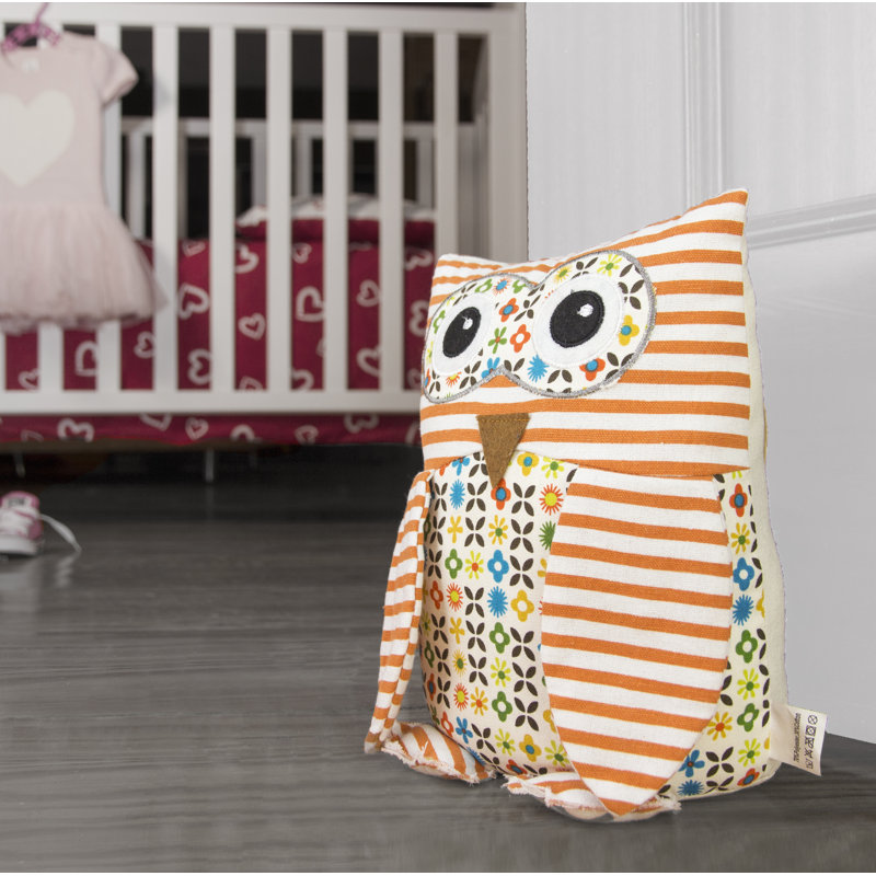 Owl Fabric Weighted Floor Stop