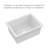 Whitehaus Collection Undermount Single Bowl Fireclay Kitchen Sink with Stainless Steel Grid-98429672