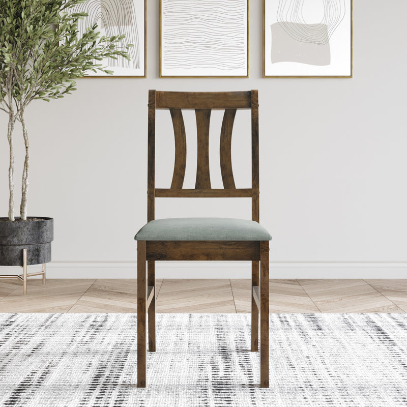 18.9'' H Upholstered Side Chair, Brown