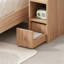 Slim Wood Nightstand with Drawer
