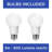 2 - Light Universal Ceiling Fan Bowl Light Kit-26210101