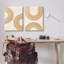 «Neutral Beige Rainbows», ensemble de 2 toiles d'art par Martina Pavlova-350989457