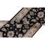 Tapis noir et beige noué à la main de haute qualité
