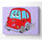 Car With Face Smokey Lilac - Wrapped Canvas Print-1852239455