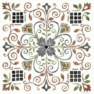 Motif méditerranéen IV - vert