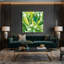 Légumes, pois verts sur toile, art mural-315850518