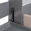 Lit escamotable avec rangement hydraulique, canapé, tablettes et tiroirs, éclairage DEL / USB-120771402