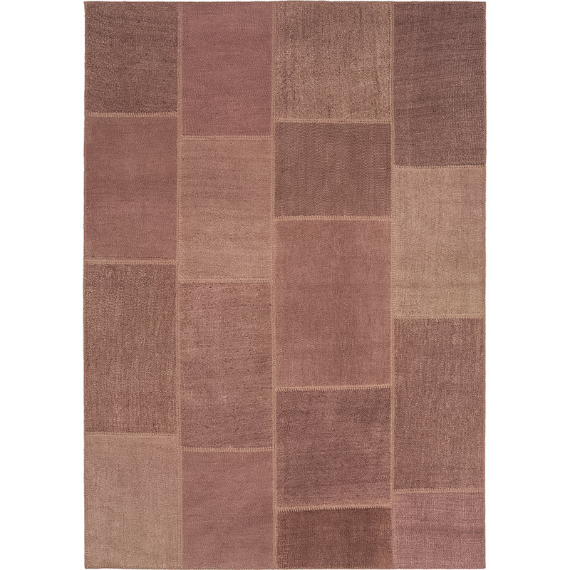 Tapis rose noué à la main Badagliacca, 5 pi x 7 pi