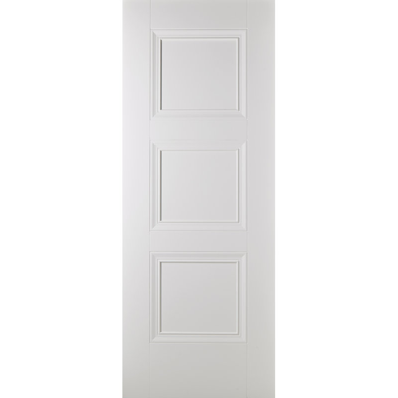 Amsterdam Primed White Internal Door, 198.1cm H x 76.2cm W x 3.5cm D