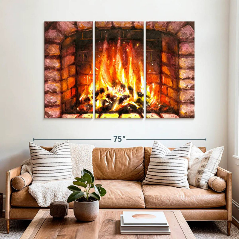 Lilie Fireplaces, 42" H x 65" W