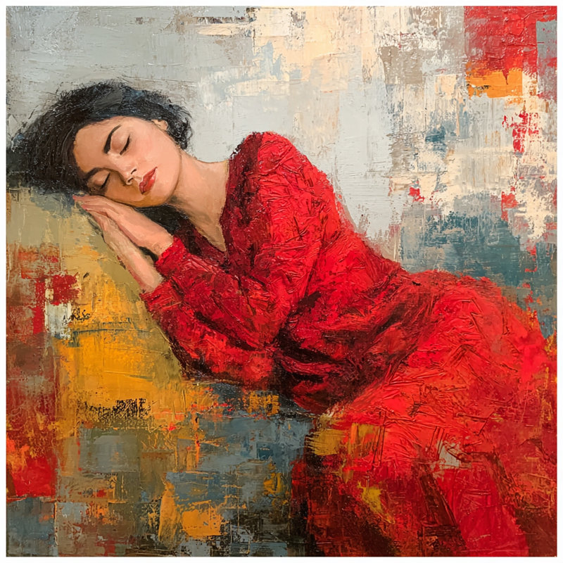 «Silent Rest», art mural sur toile tendue, H 30 po x l 30 po