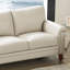Causeuse en cuir véritable 61,5 po Marineta-1005261275