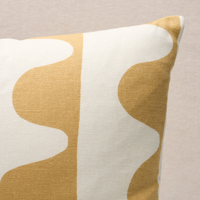 Linen Blend Lumbar Rectangular Pillow Cover & Insert, Ginger