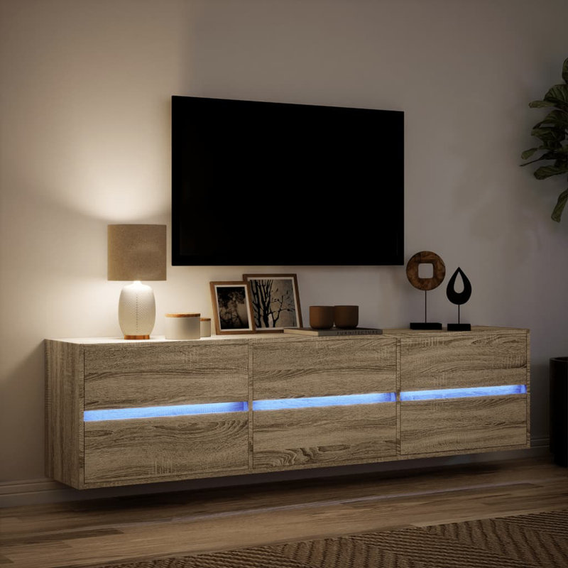 Daaud Unfinished TV Stand for TVs up to 24", Sonoma oak