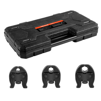 ProPress Jaws for Compact Series Press Tools, Pressing Jaws 1/2", 3/4" & 1" for ProPress Copper Pipes Connections, Compatible with 24KN Press Tools - Includes Carrying Case