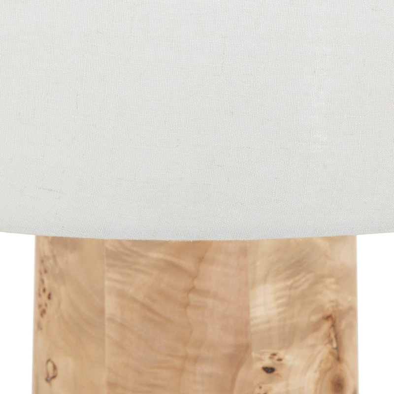 Daxton Floor Lamp, Light Mappa Burl