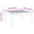 vidaXL Garden Table Brown Solid Teak wood