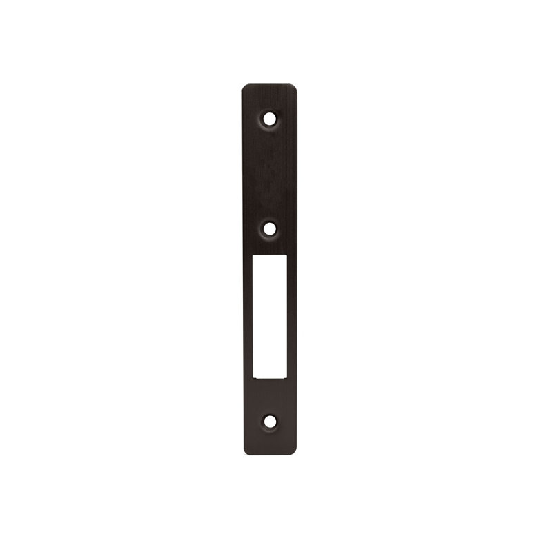 FHC FL2132DU Radius Faceplate for FL2130 Series Hook Throw Deadlocks - Dark Bronze, Dark Bronze