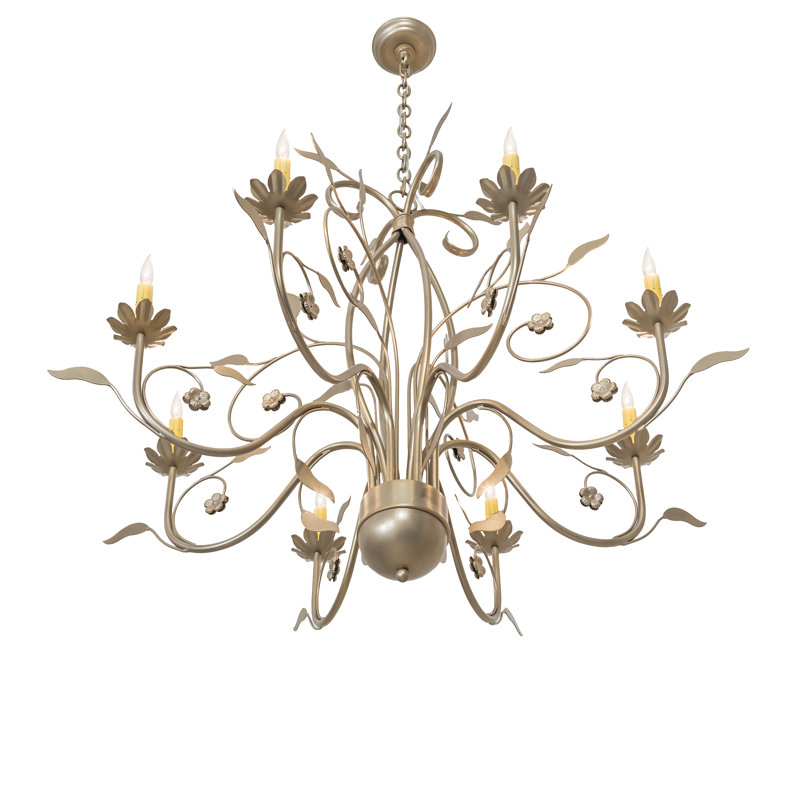 36" Wide Bordeaux 8 Light Chandelier