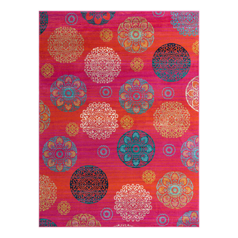 Akridge Floral Indoor Rug, Rectangle 9' x 12'