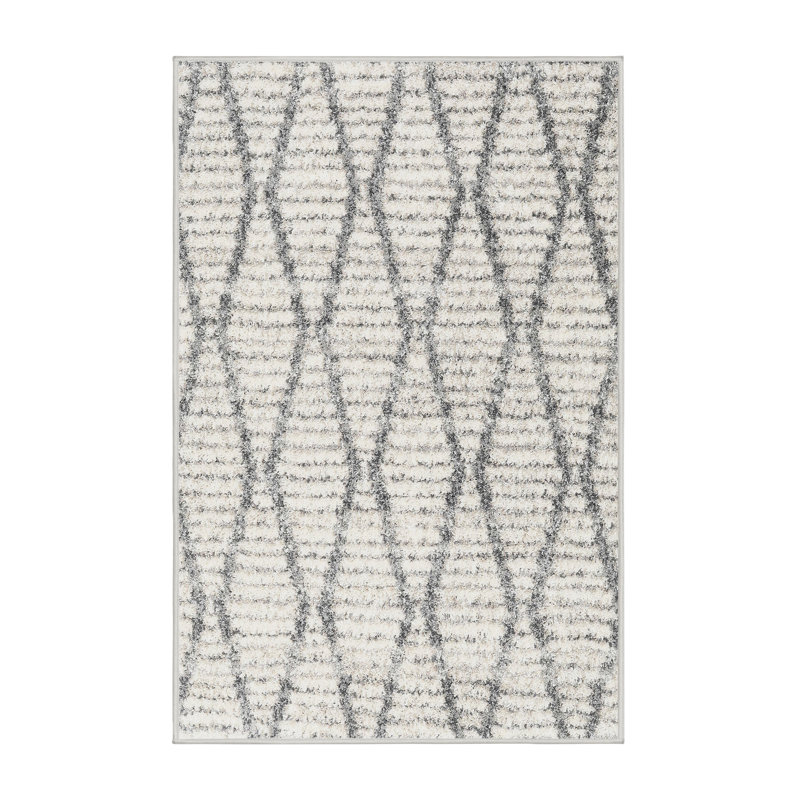 Geometric Indoor Rug, Rectangle 4' x 6'