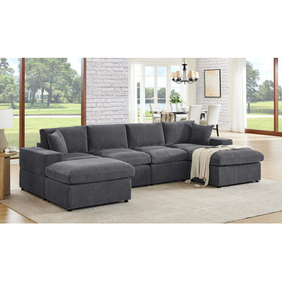 Grand modulaire réversible avec repose-pieds Tondreau Massasoit