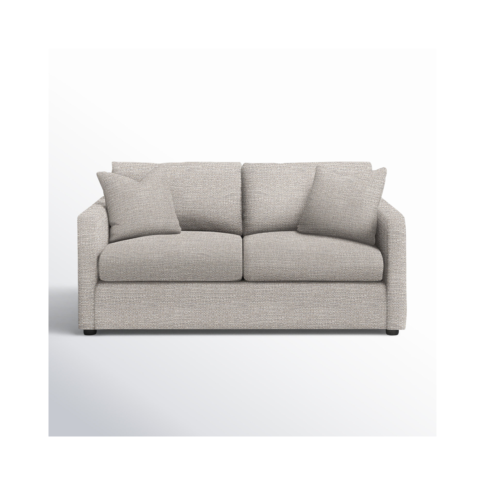 Godwin 67'' Upholstered Sleeper Sofa, Drusky Ivory Sustain® Basketweave
