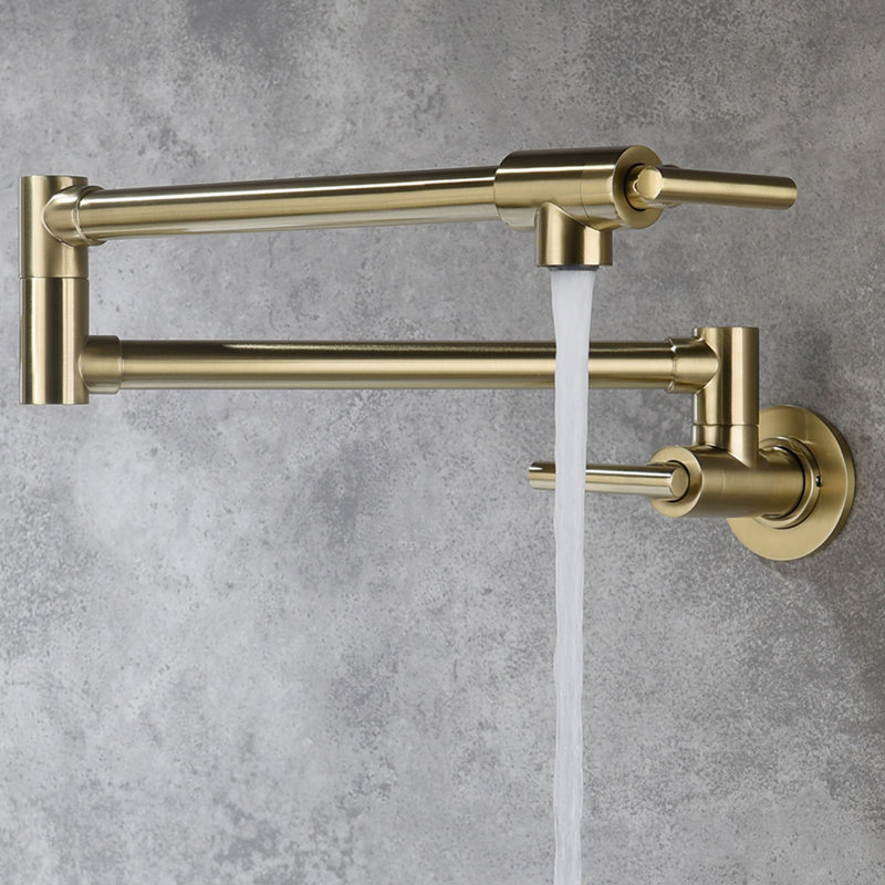 AWZTOO Kitchen Faucet, Brushed Gold