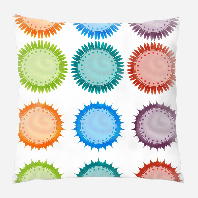 Coussin décoratif burst Sylar, Microsuède, Intérieur