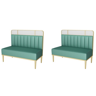 Banc rembourré en similicuir Light Luxury