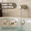 Ensemble de douche de remplacement pour pomme de douche ronde 10 fonctions et bec de baignoire 5 pouces-123458081