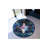 Navy Blue Tones Traditional Motif Patterned Round Woven Base Vintage Decorative Carpet-2066861045