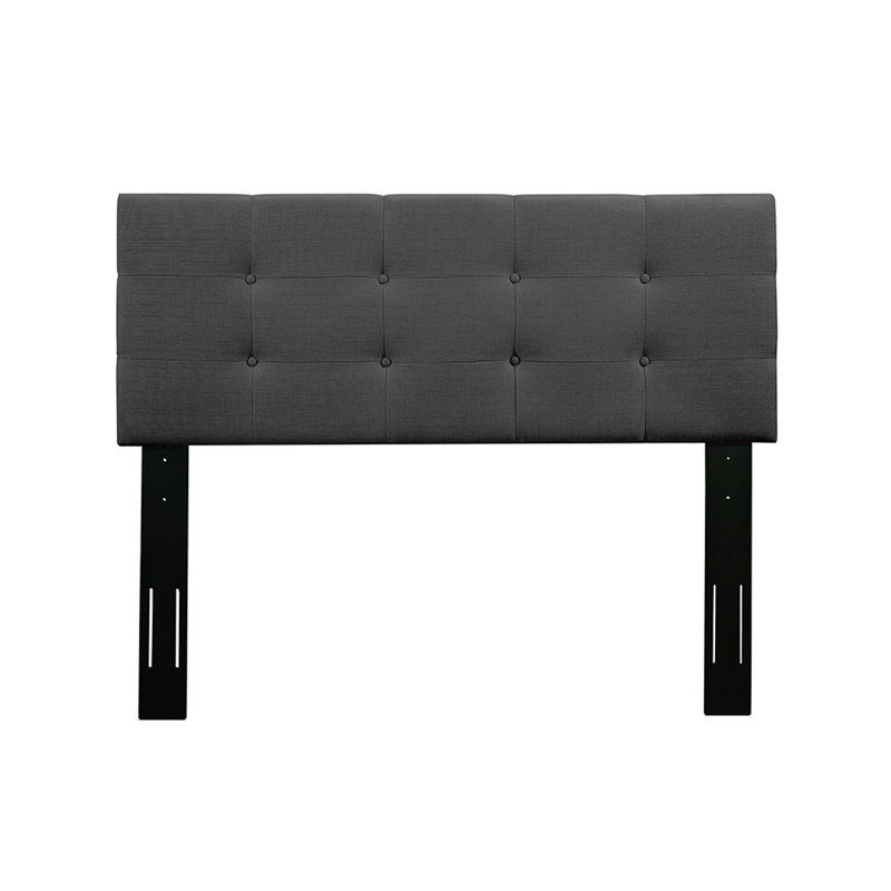 Annifer Upholstered Headboard, Dark Gray, Twin