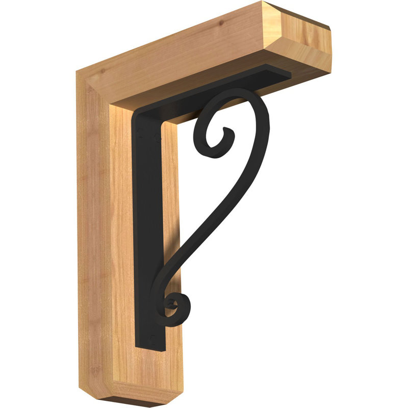 Support de fer Edwards, Cèdre rouge de l'Ouest l 3 1/2 po x T 4 po (lisse, H 16 po x P 13 1/2 po
