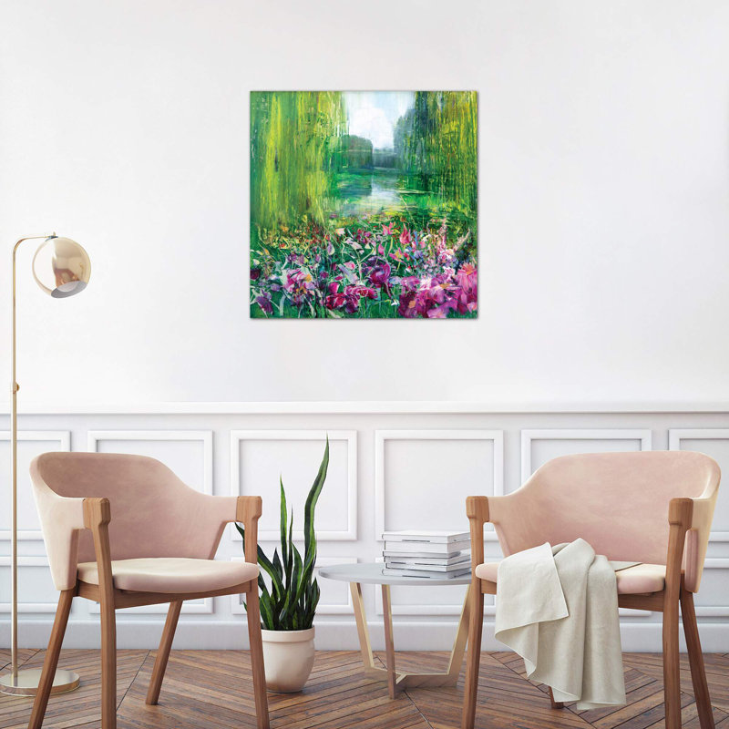 Giverny by Giverny - Painting on Canvas, No Frame, 45.72 cm H x 45.72 cm W x 1.91 cm D