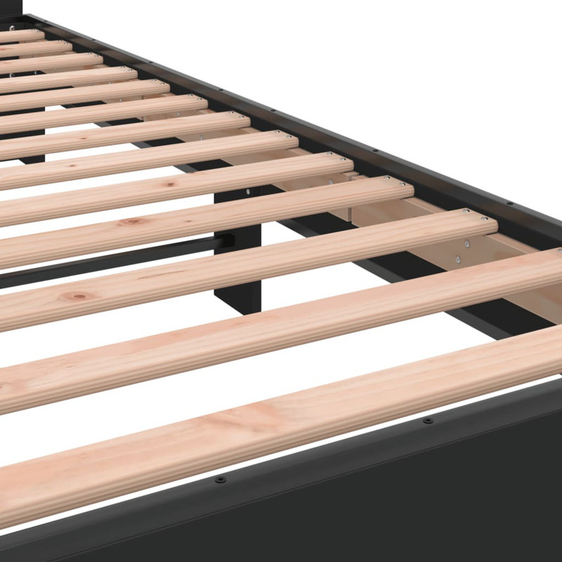 Olgun Bed, Black Style 1, Small Single (2'6)