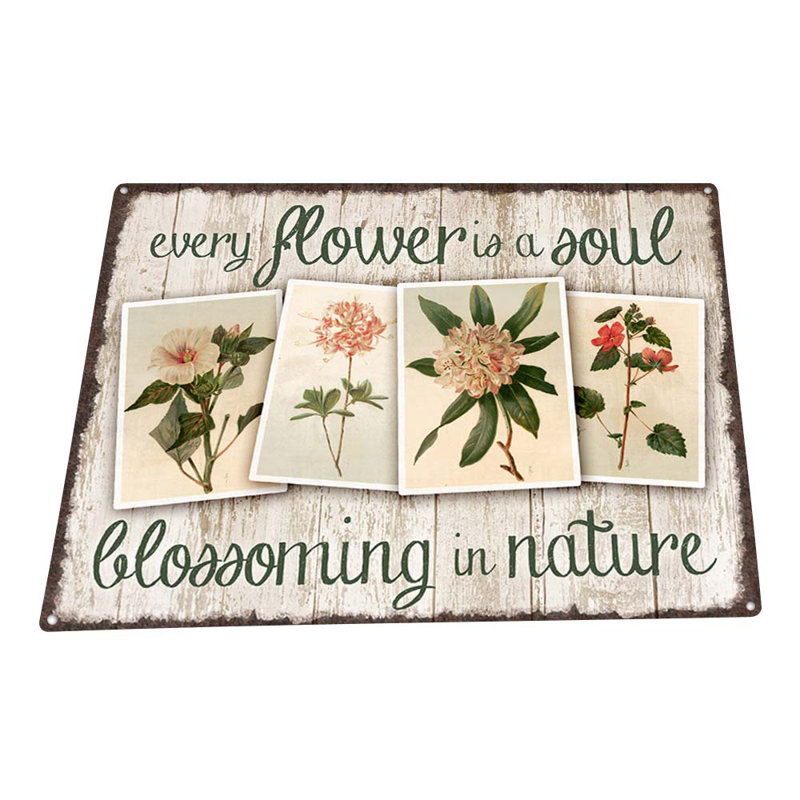 Every Flower Is a Soul Sign, 11.5" H x 15.5" W x 0.04" D