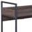 Jerrick Walnut & Black Finish Serving Cart