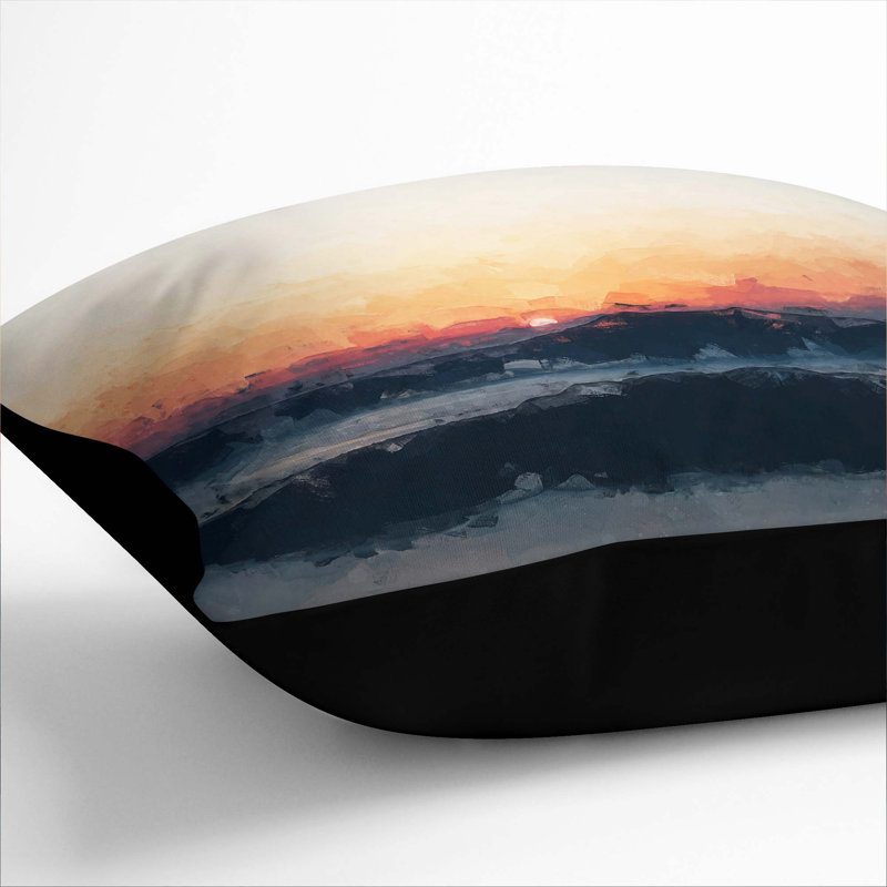 Square Throw Cushion, 55cm H x 55cm W x 20cm D, Black