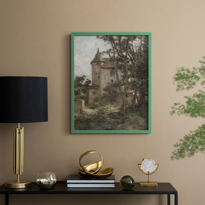 «Vintage Landscape CCII», reproduction encadrée - bois massif