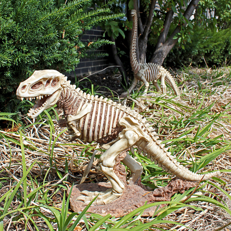 Statue de dinosaure vélociraptor jurassique t-rex bad to the os