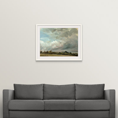 John Constable " Cloud Study, 1821 On Oak Panel " by John Constable