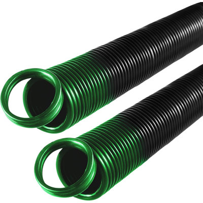 Heavy-Duty Double-Looped Garage Door Extension Spring - 120 Lb - Green