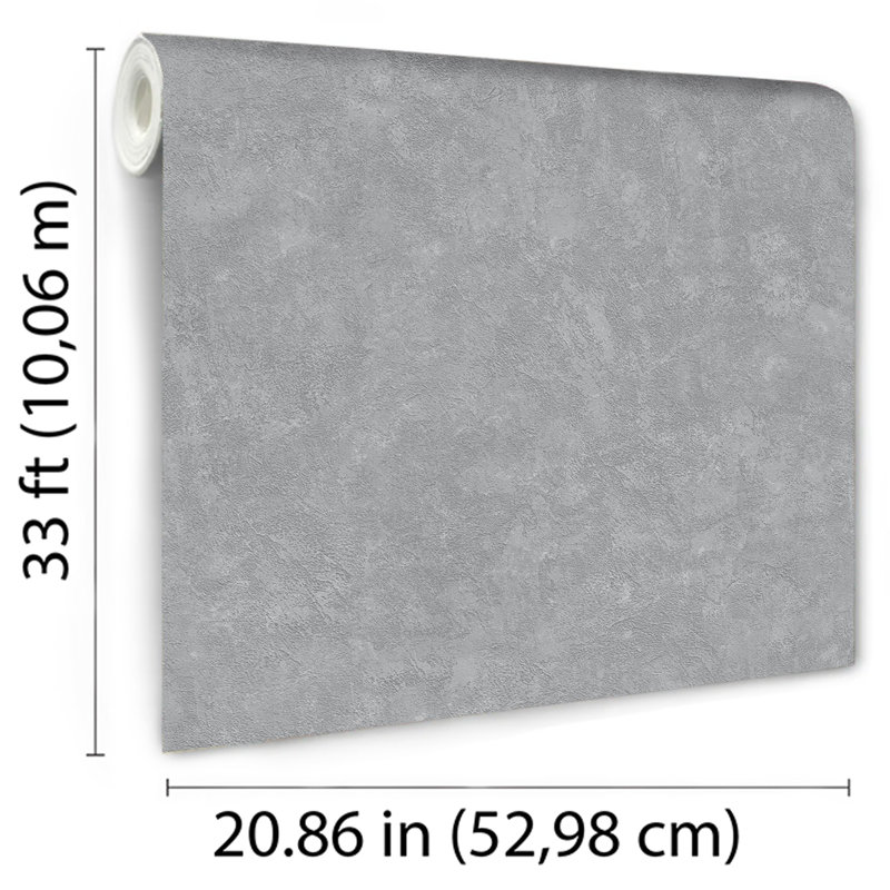Papier peint texturé faux béton, Gris