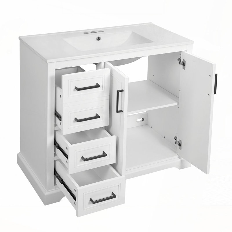 36"Bathroom Vanity with Ceramic Sink