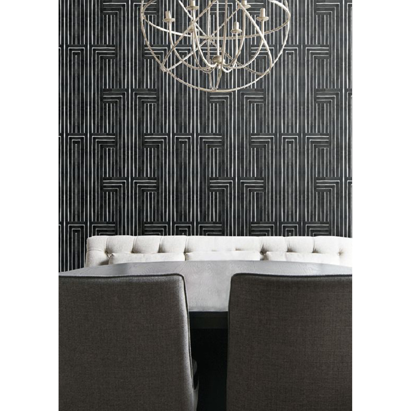 Organic Striped Peel & Stick Wallpaper, Self-adhesive